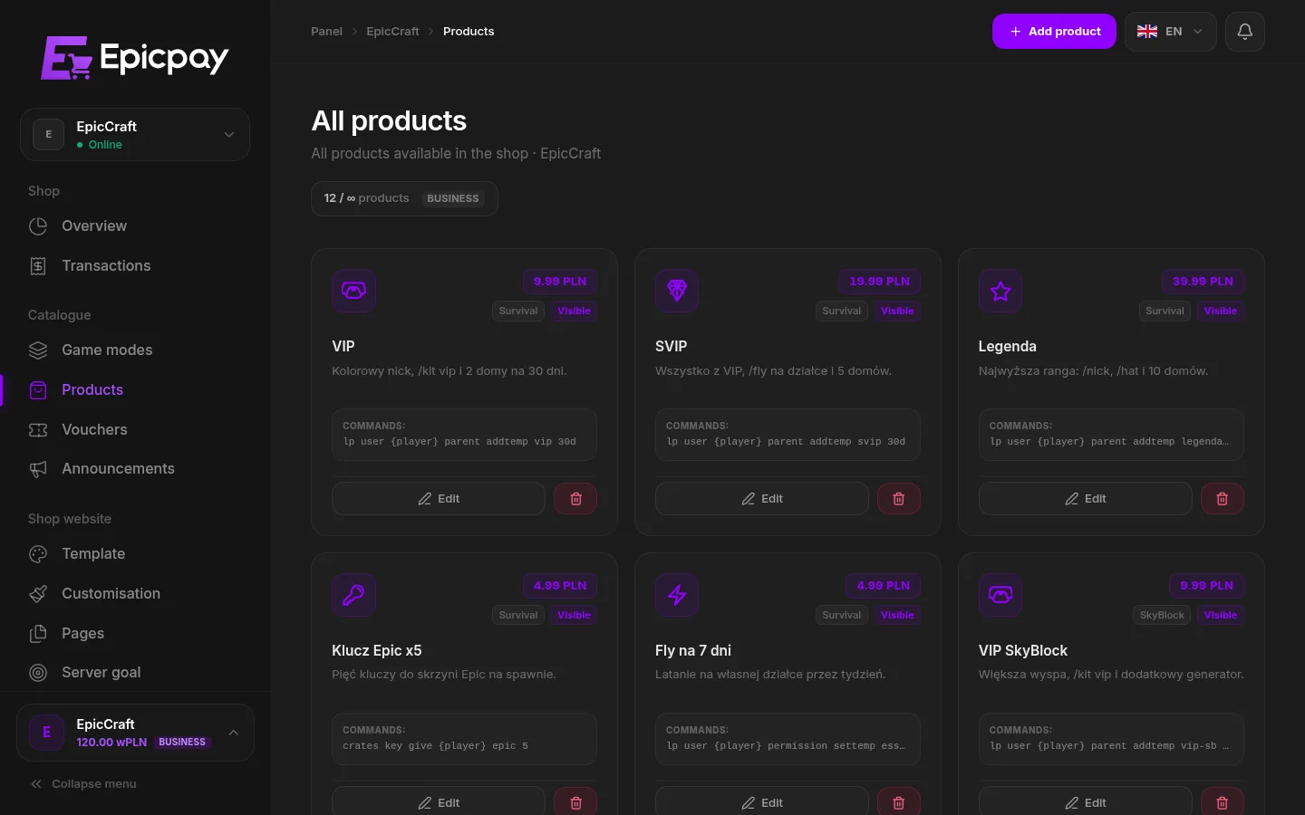 Purchases reach players on their own